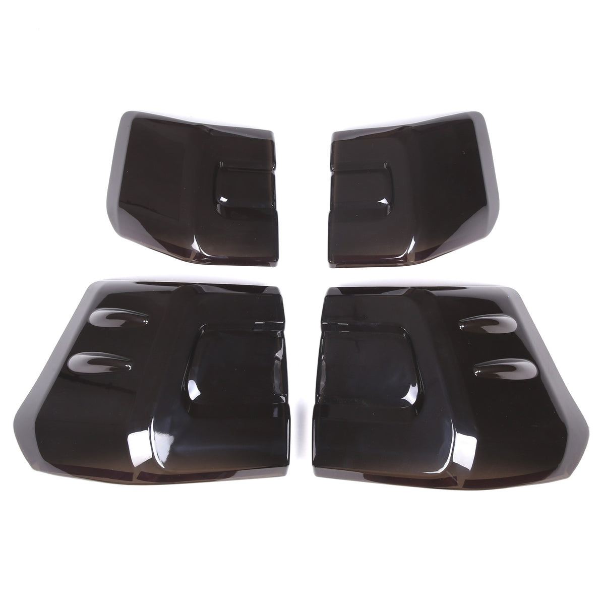 Smoked Black Tail Light Lamp Cover Trim For Toyota Land Cruiser Prado 2018-22 21