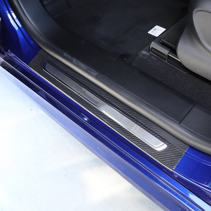 Real Carbon Fiber Scuff Plate Door Sill Cover Protector For Maserati Grecale 22+ 4