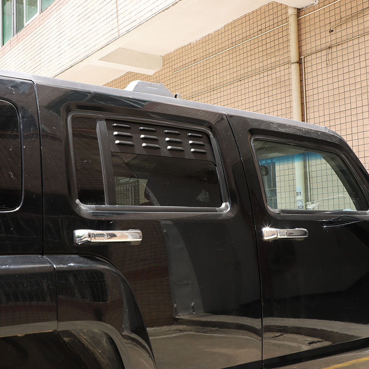 Front & Rear Window Glass Louver Air Vent Panel Trim For Hummer H3 2005-09 US 18