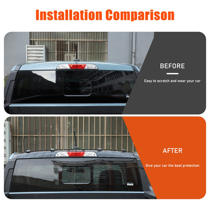 Glossy Piano Black ABS Rear Roof Spoiler Trim For Ford Maverick 2022+ 6