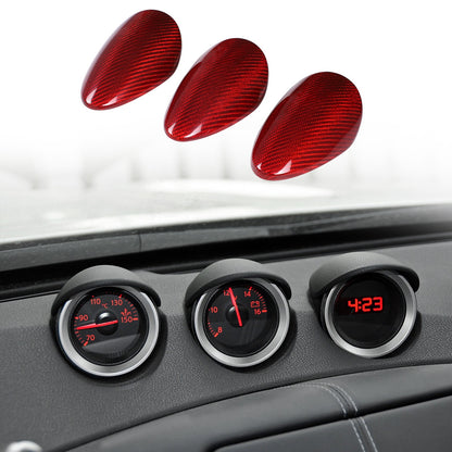 Red Real Carbon Fiber Interior Center Console Trim For Nissan Z 400Z RZ34 2023+ 109