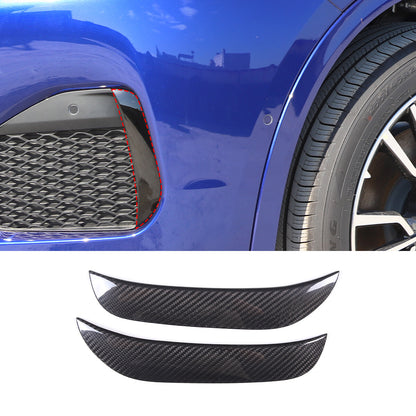 Real Carbon Fiber Front Fog Light Trim Strip Cover For Maserati Grecale 2022-23 2