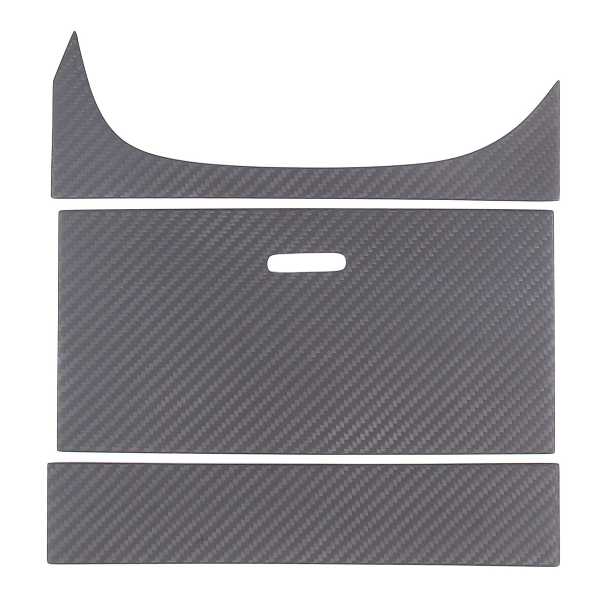 Matt Real Carbon fiber Water Cup Holder Panel Cover Trim For Jaguar F-TYPE 2013+ 18