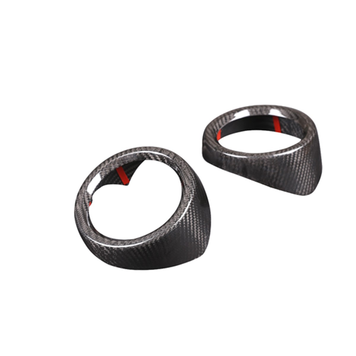 Real Dry Carbon Fiber Side Air Vent Trim Cover For Alfa Romeo Stelvio 2017-20 US 2