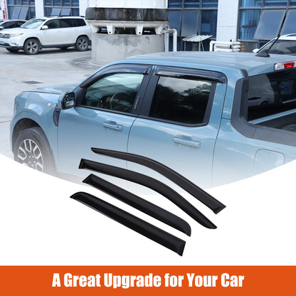 Window Rain Guards Visor Rain Guard Wind Deflectors For Ford Maverick 2022-2024 1