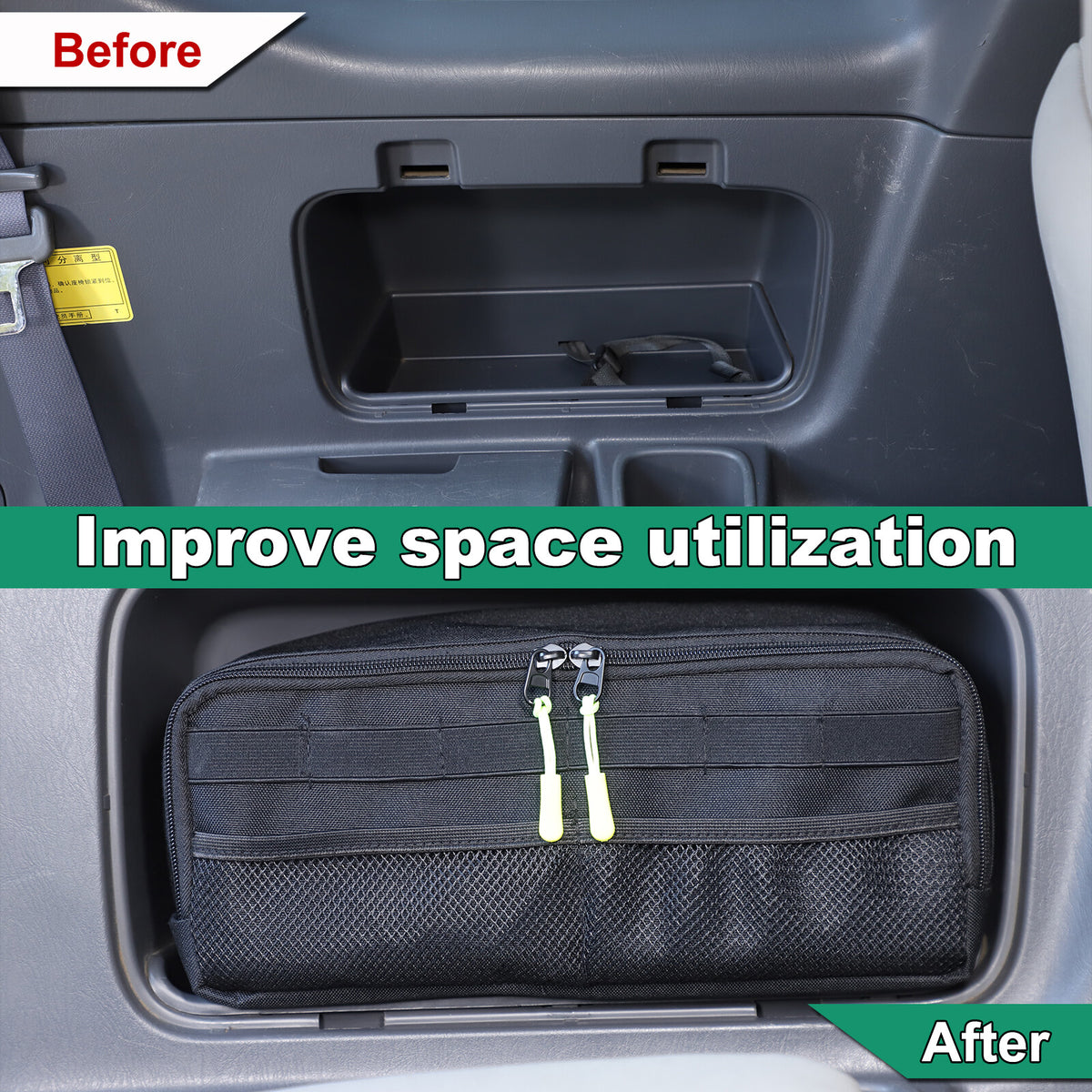 Rear Trunk Left Right Side Storage Bag Organizer For Toyota Prado FJ120 03-09 US 9