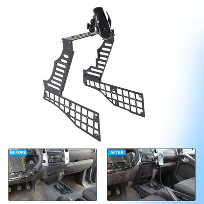 Wireless Center Molle Panel Digital Device Mount For Nissan Frontier D40 2009-17 18