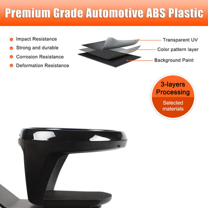Black Ring Center Console Screen Right Cup Holder Trim For Ford Maverick 2022+ 16