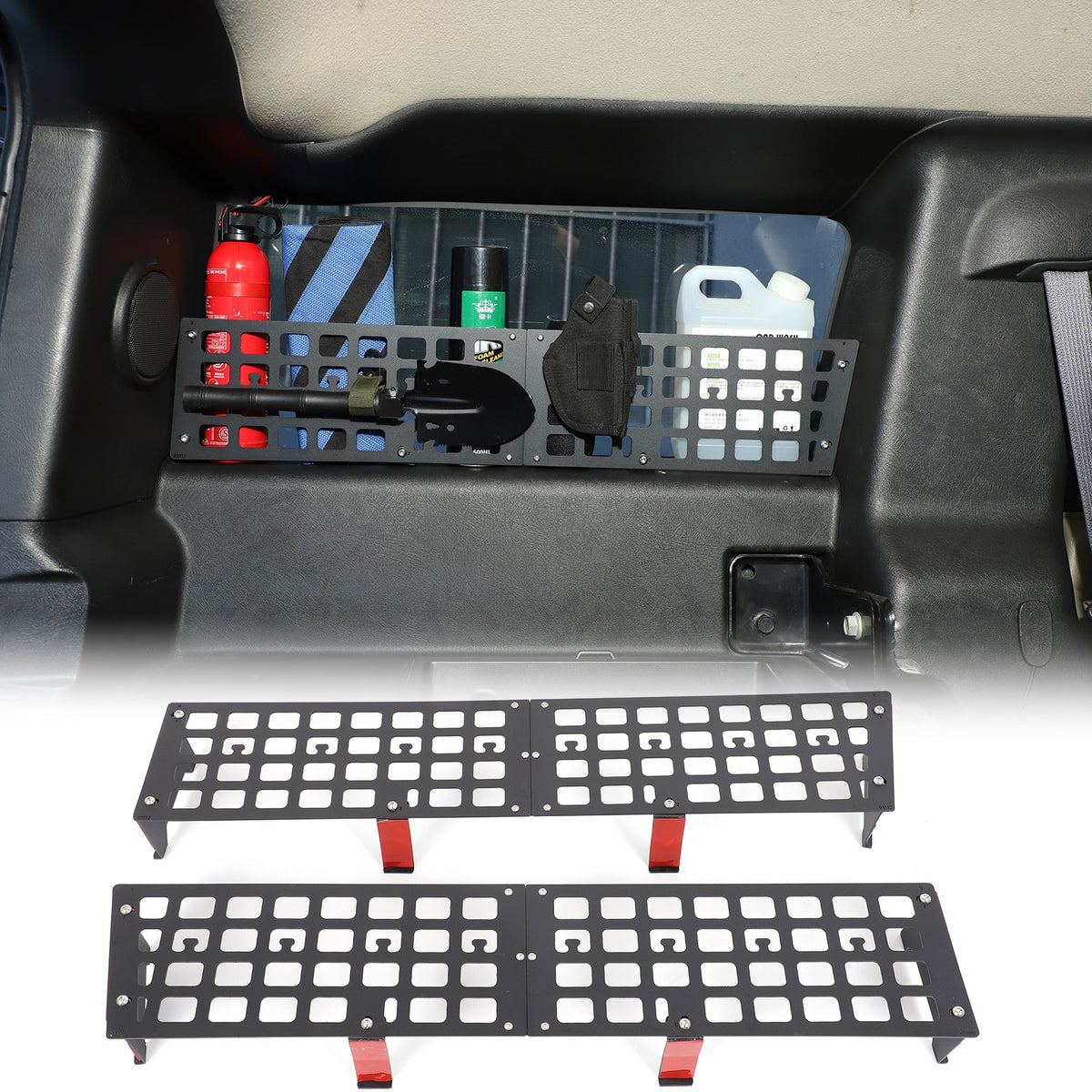 Carbon Steel Aluminum Rear Side Window Molle Panel For Hummer H2 2003-07 US 12