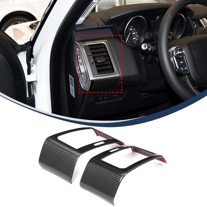 Real Carbon Fiber Center Side Air Vent Trim For LR Range Rover Sport L494 14-17 1