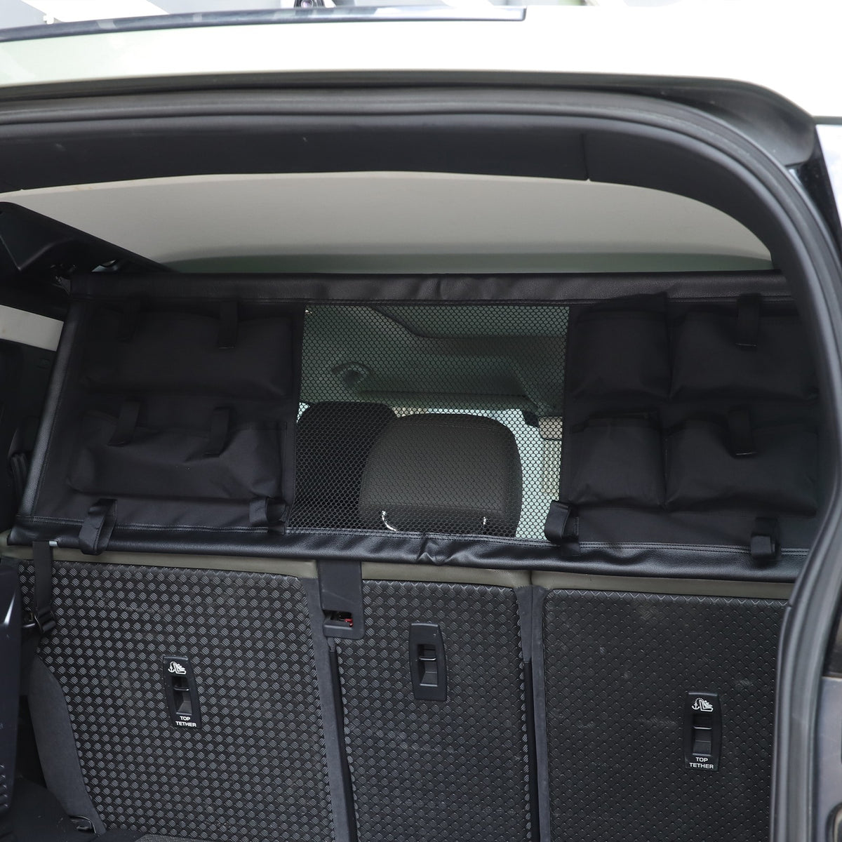 Rear Trunk Cargo Organizer Isolation Net W/ Bag For LR Defender 110 L663 20-23 13