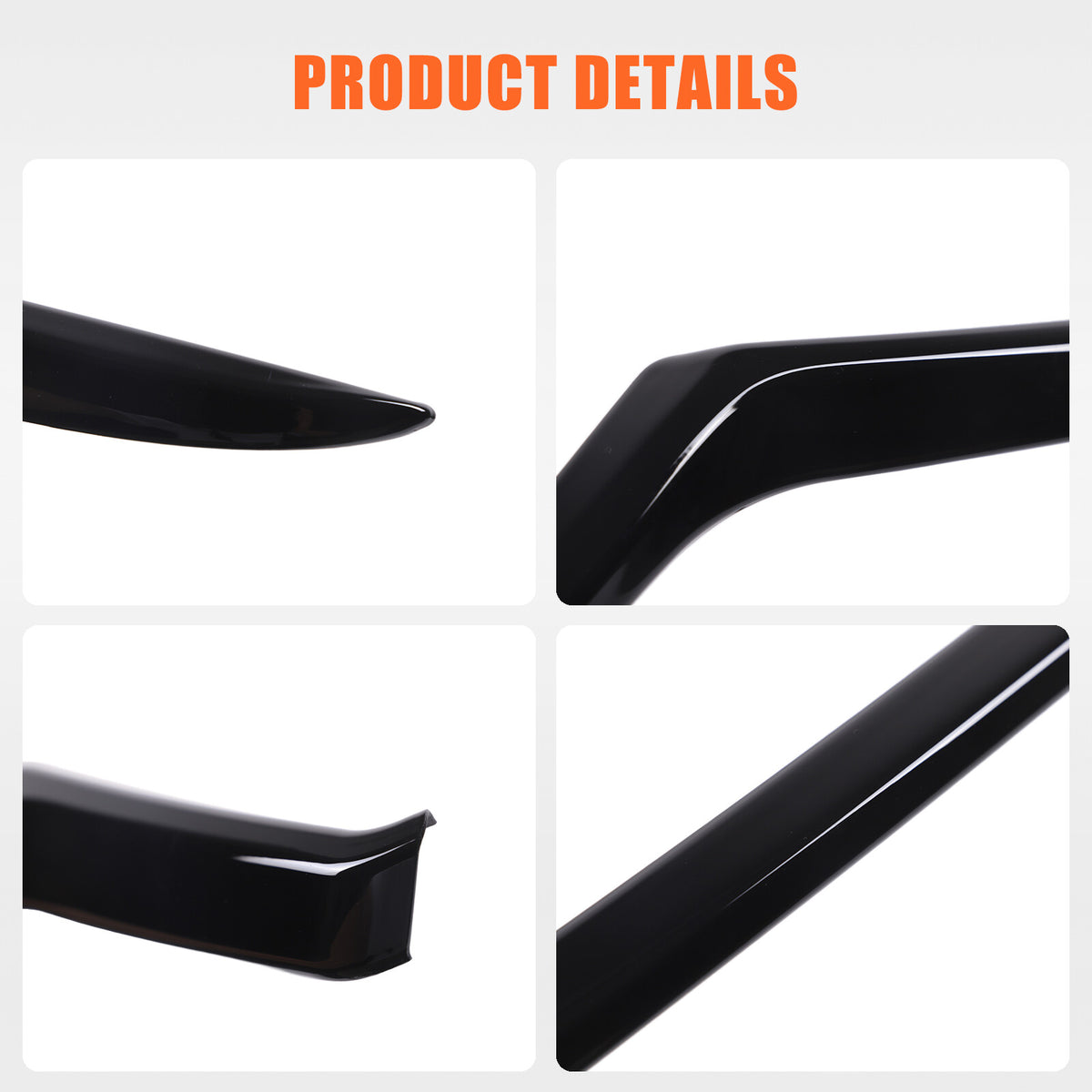 Glossy Black ABS Front Hood Trim Strip Trim For Toyota Grand Highlander 2024+ US 6