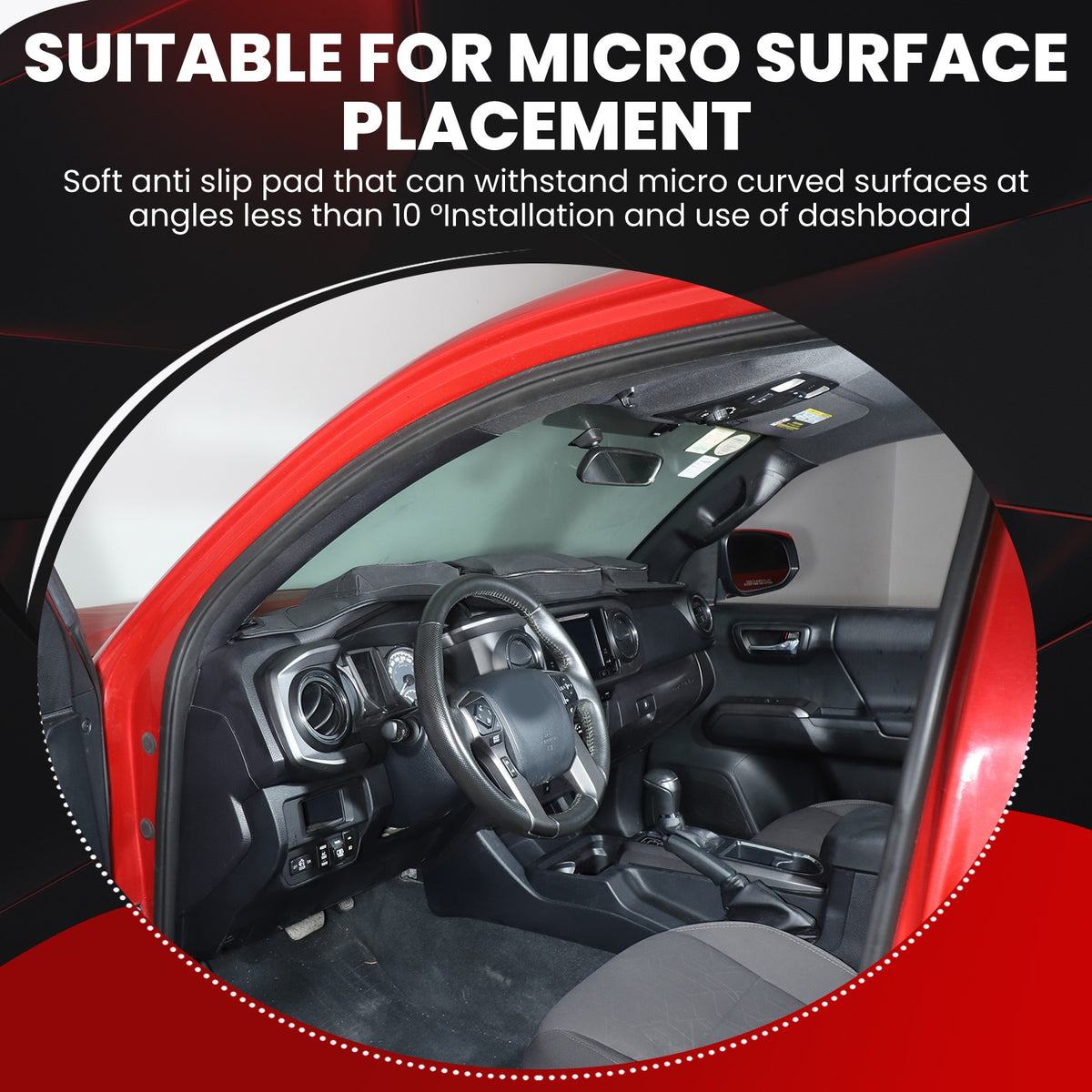 Interior Center Console Dashboard Storage Bag For Toyota Tacoma 2016-22 US 7
