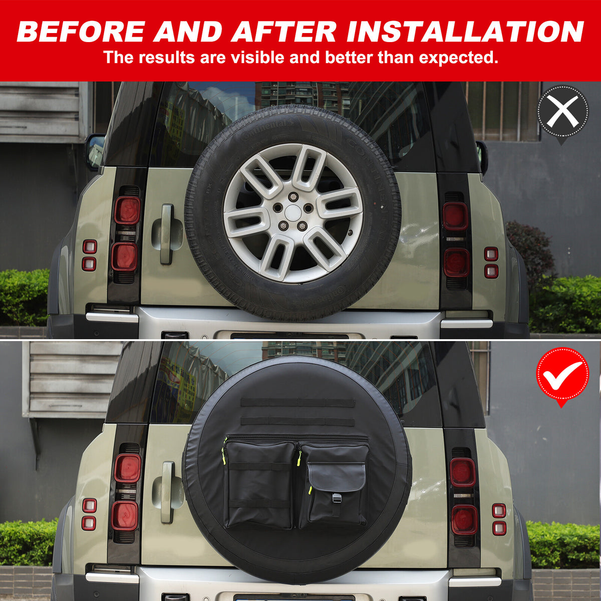 Spare Tire Wheel Protective Protection Cover For Land Rover Defender L663 2020+ 19