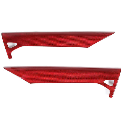 Red Real Carbon Fiber Full Interior Set Decor Trim Kit for Corvette C8 20-25 39