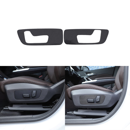 Real Carbon Fiber Seat Adjustment Button Frame Trim For BMW X1 U11 2023-2024 11