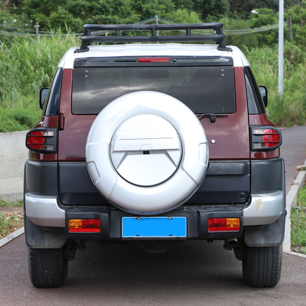 For 2007-2021Toyota FJ Cruiser Rear Tail Light Lamp Cover Trim Matte Black US 18
