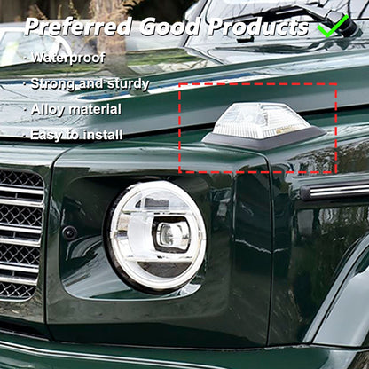 Hood Side Marker Light Guard Trim Cover For Mercedes-Benz G-Class W463 19+ US 6