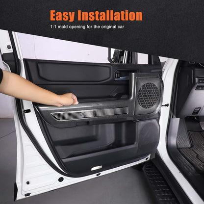 ABS Carbon Fiber Door Anti‑Kick Panel Trim For Toyota Land Cruiser LC250 24+ US 15
