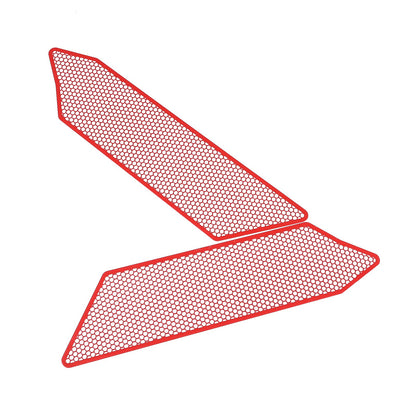 Red Stainless Steel Front Grille Insect Screen Trim For Corvette C8 2020+ 6