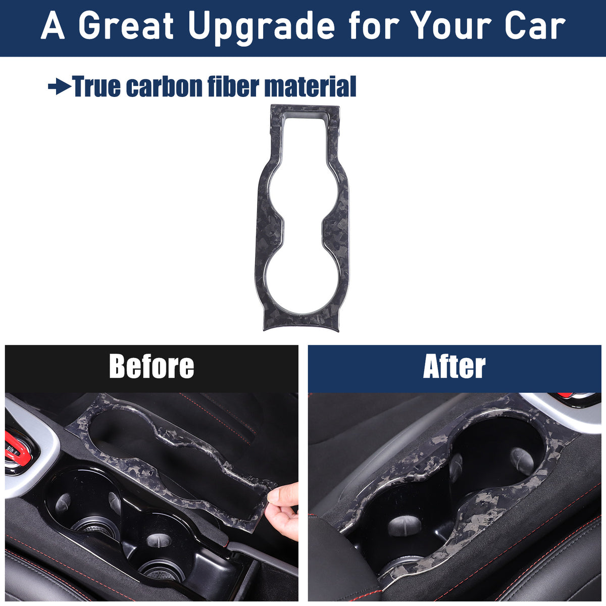 Forged Carbon Fiber Interior Center Console Cover Trim For Lotus EMIRA 2021-25 13