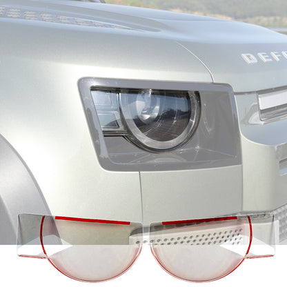 Smoked Clear Tail Light Cover Blackout Trim For LR Defender 90 110 L663 20-22 US 5