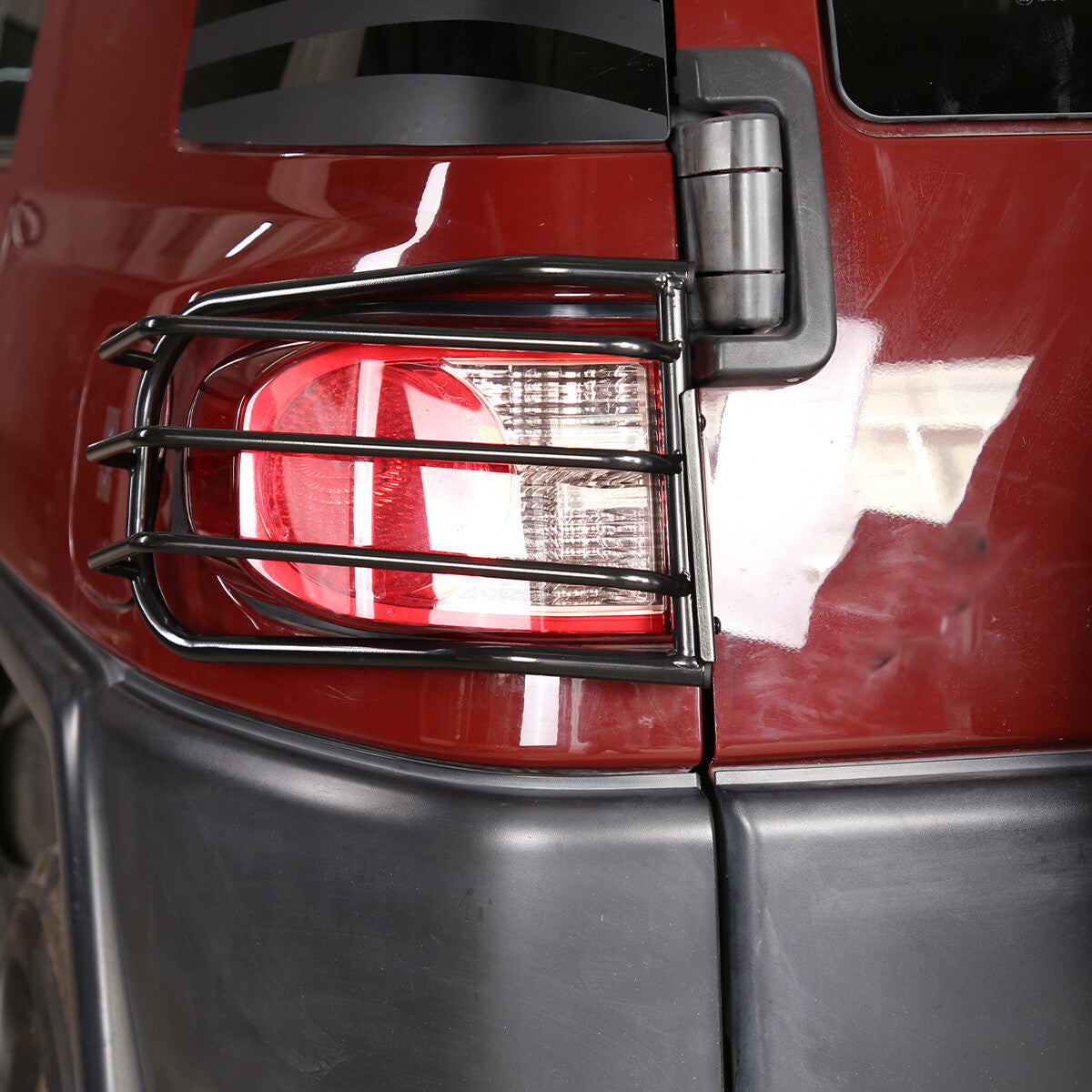 Tail Rear Light Guards Cover Protector for 2007-2021 Toyota FJ Cruiser Black 5