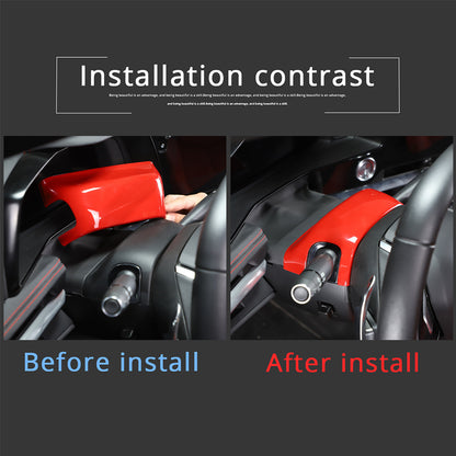 Red Full Interior Set Dash Panel Decor Cover Trim Kit For Corvette C8 2020-25 - Variants 6-10 41