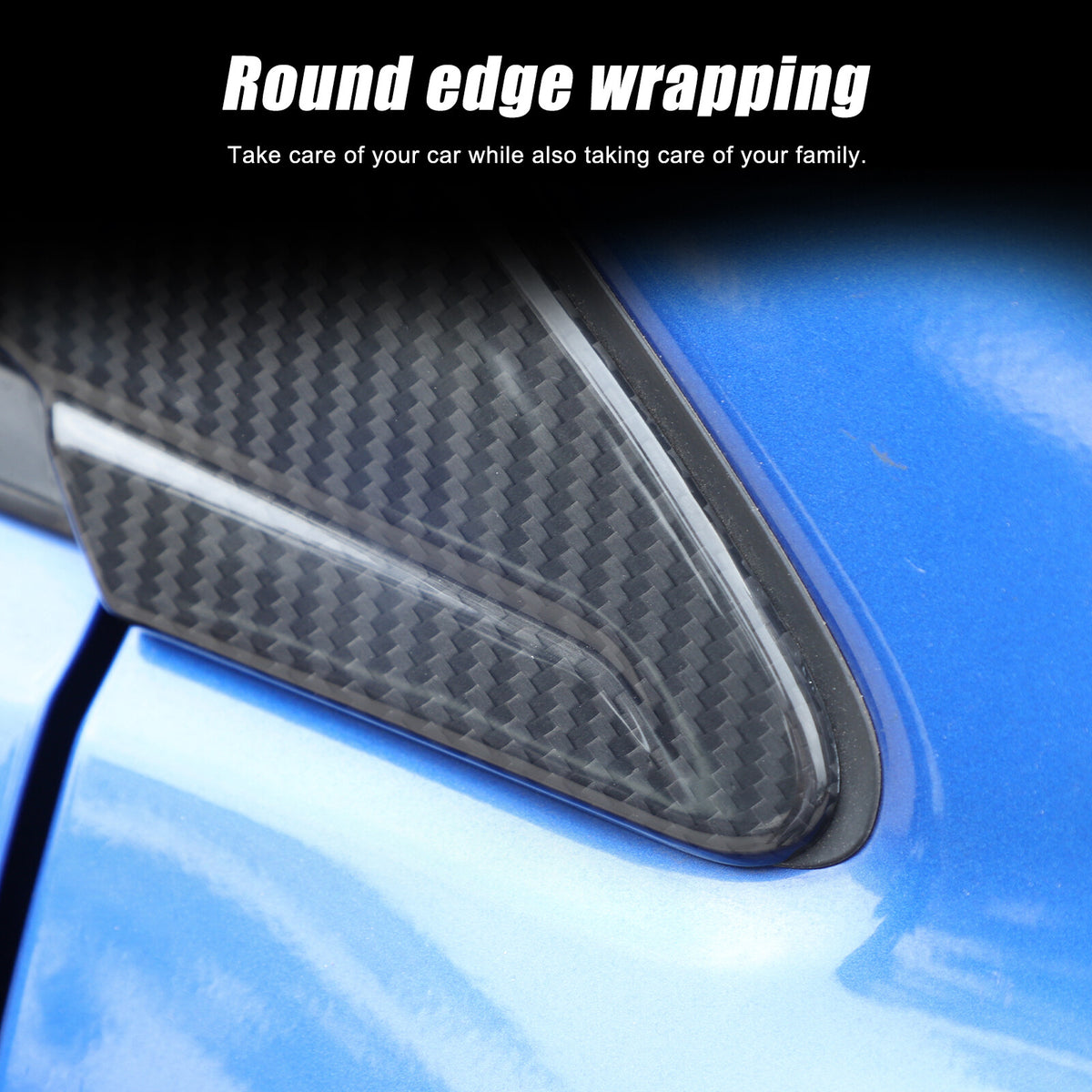 Real Carbon Fiber A Pillar Corner Triangle Trim For Subaru WRX STI VB 2022+ 19