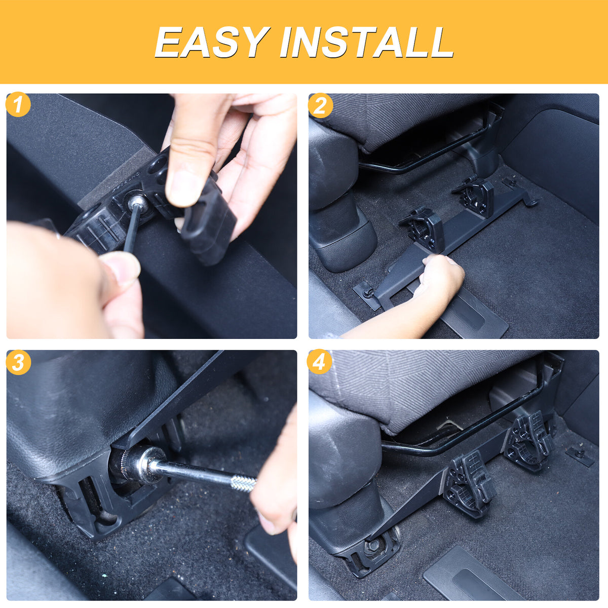 Under Seat Flashlight Holder Bracket Mount For Honda Pilot 2015-2022 19