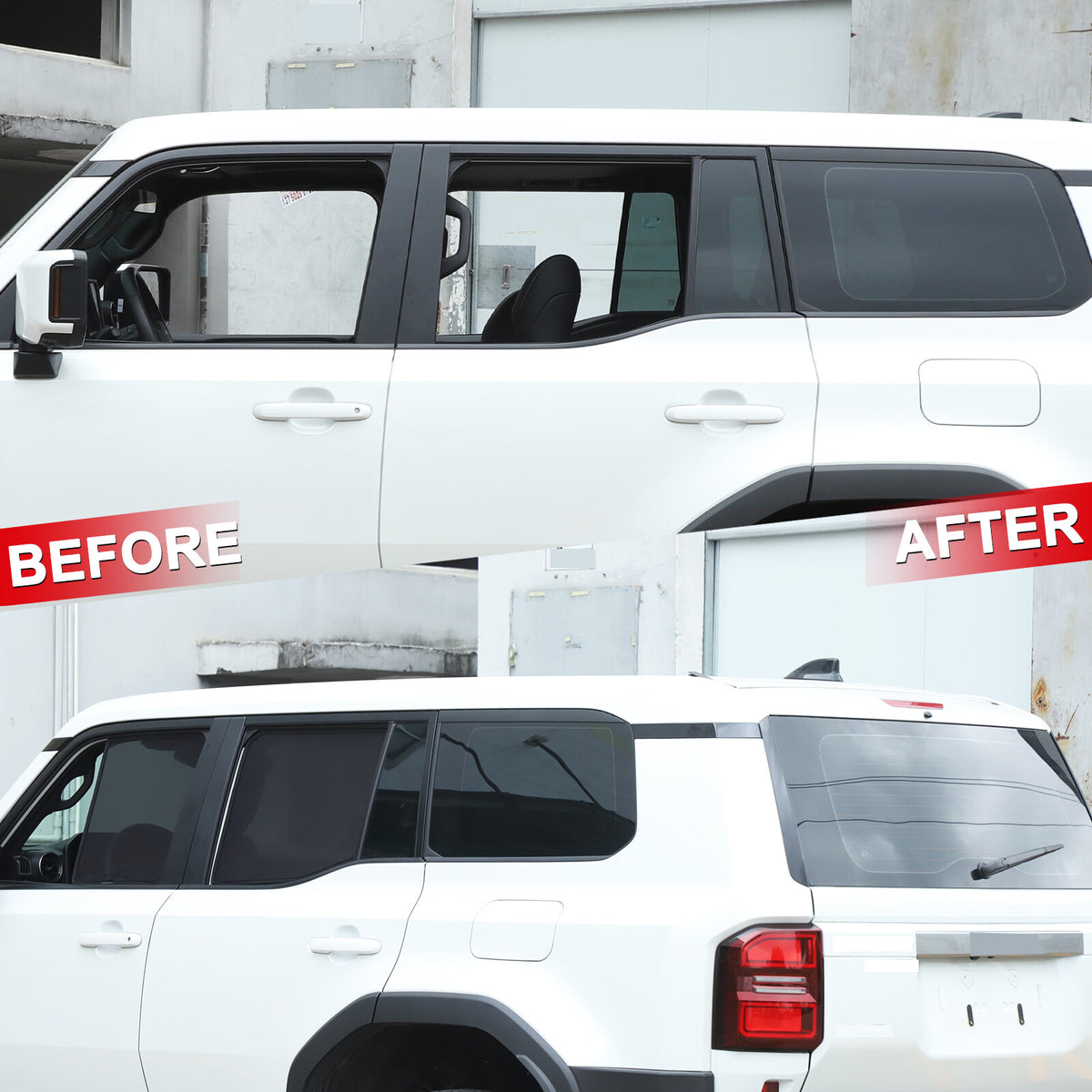 Window Screen Sun Shade Mesh Cover Windshield For Toyota Land Cruiser LC250 24+ 12