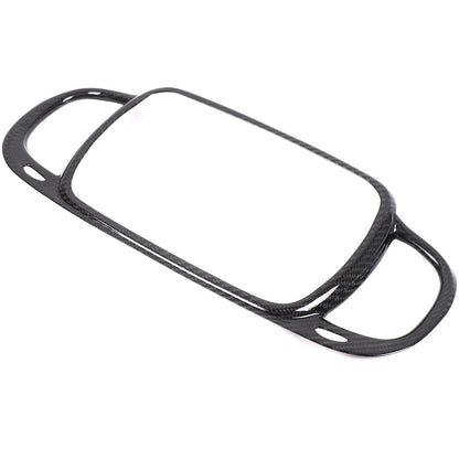 Real Carbon Fiber Center Console Air Vent Trim For Fiat 500/Abarth 595 695 21-23 17