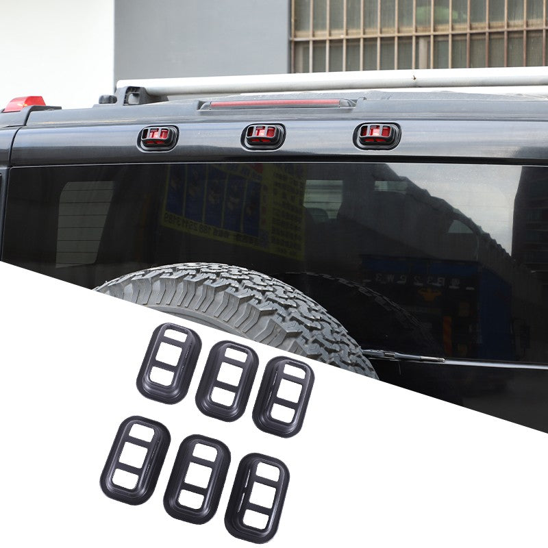 Matte Black ABS Roof Light Cover For Hummer H2 2003-2009 22
