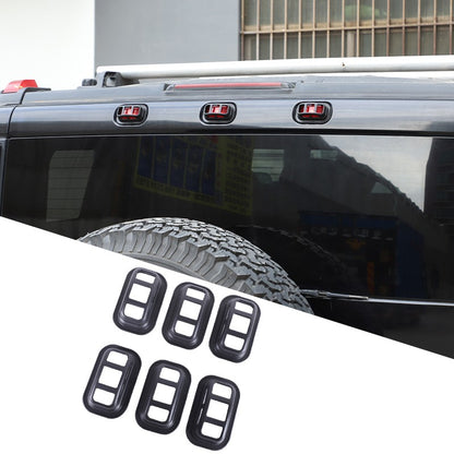 Matte Black ABS Roof Light Cover For Hummer H2 2003-2009 22