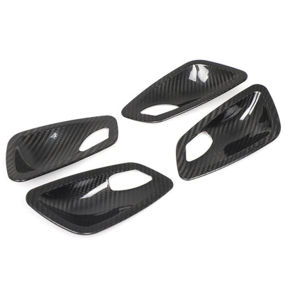 Real Carbon Fiber Inner Interior Door Bowl Trim For BMW 3 Series E90 2005-2012 10
