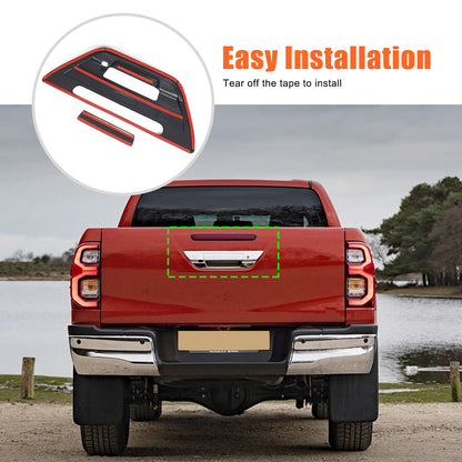 Car Rear Trunk Door Handle Cover Trim For Toyota Hilux 2015-2024 US 11