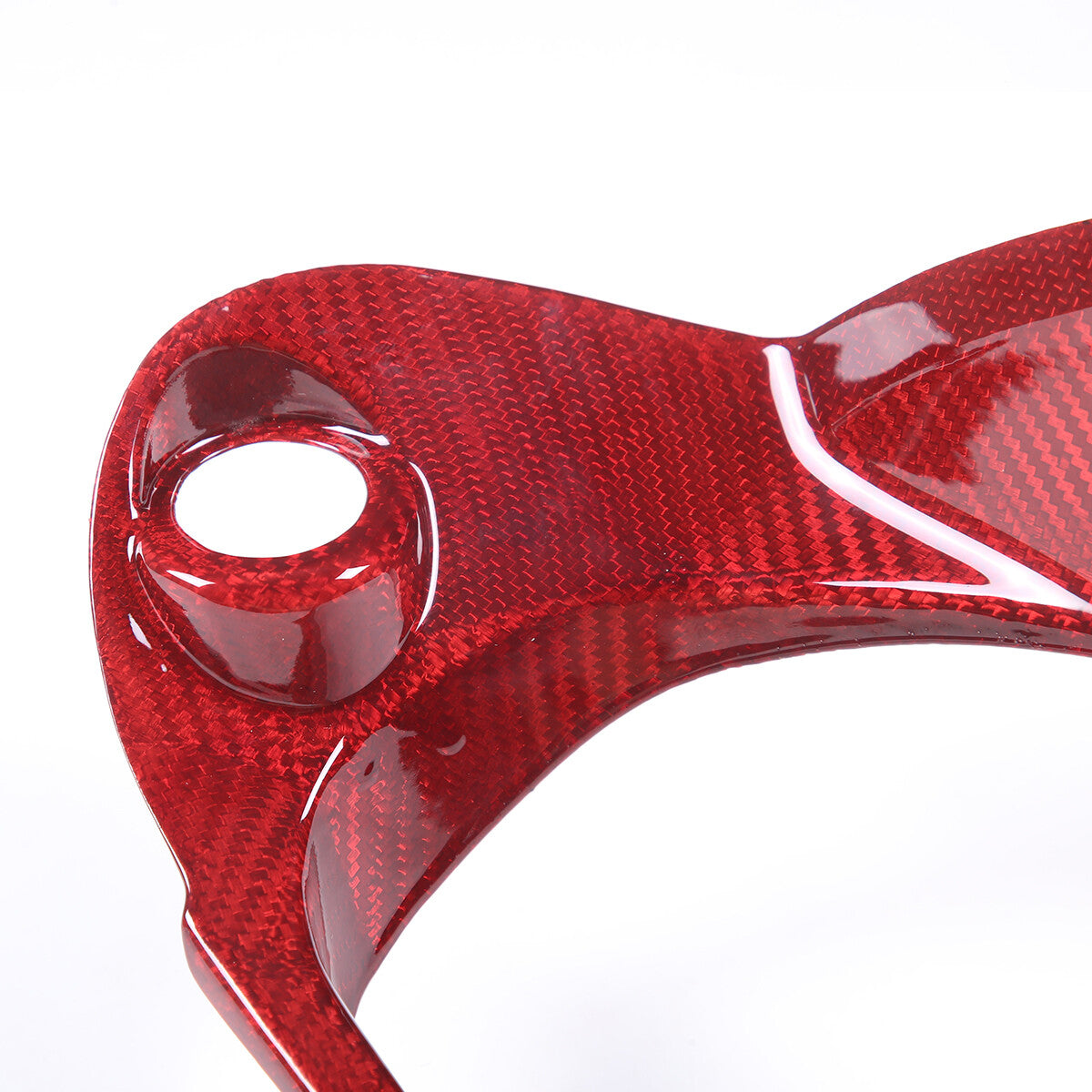 Red Carbon Fiber Dashboard Box Cover Bezel Trim For Toyot Subaru BRZ 2022-23 8