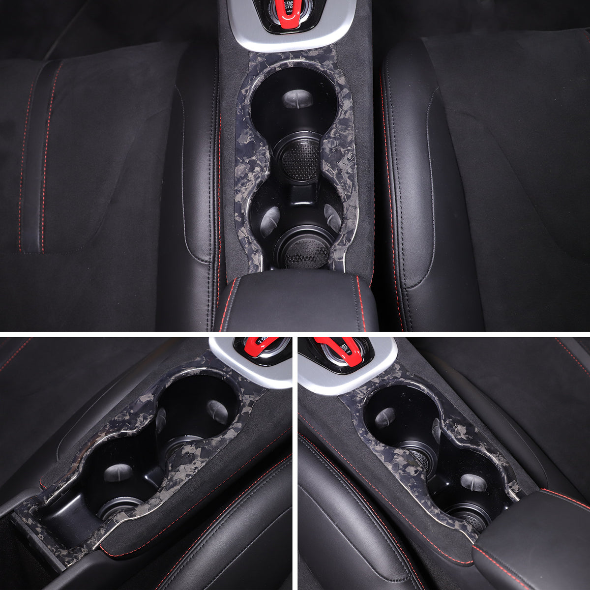 Forged Carbon Fiber Interior Center Console Cover Trim For Lotus EMIRA 2021-25 19