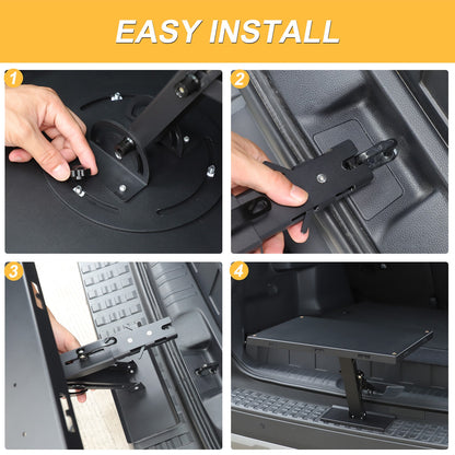 Car Camping Portable Trunk Lock Latch Table For Toyota LC250 Prado 2024+ 21