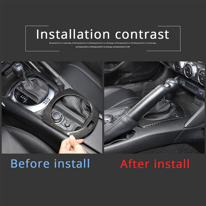 Real Carbon Fiber Center Console Gear Shift Panel trim Cover for Mazda MX-5 16+ 10