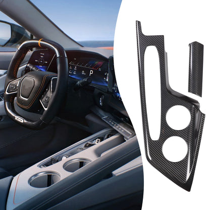 Real Carbon Fiber Center Gear Shift Panel Cover Trim For Corvette C8 2026+ US 5