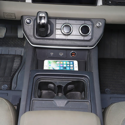 Aluminum Alloy Center Console Lower Safe Box For LR Defender L663 2020-2024 6