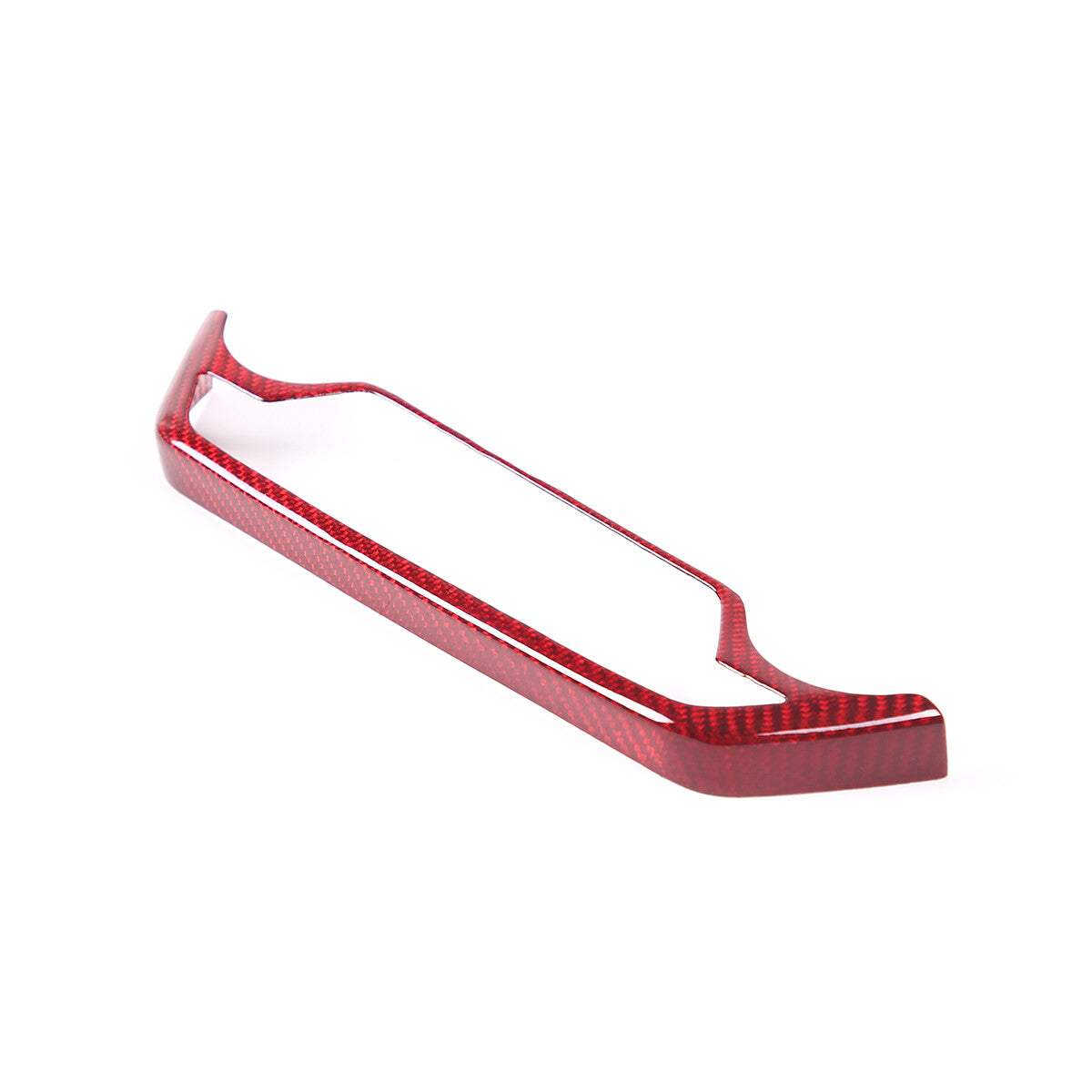 For Corvette C7 2014-19 Volume Mode Button Decoration Frame Red Dry Carbon Fiber 4