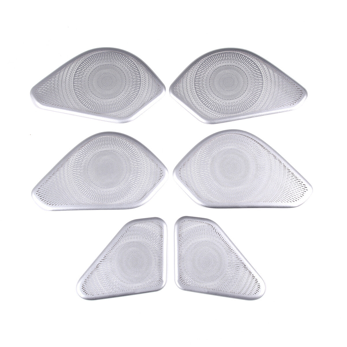 Silver S. Steel Door Speaker Panel Trim Cover For LR Range Rover Vogue 2022-2023 10