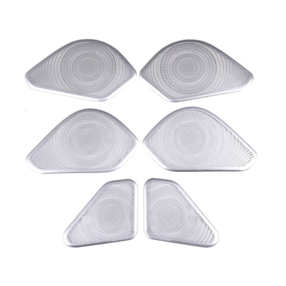 Silver S. Steel Door Speaker Panel Trim Cover For LR Range Rover Vogue 2022-2023 10