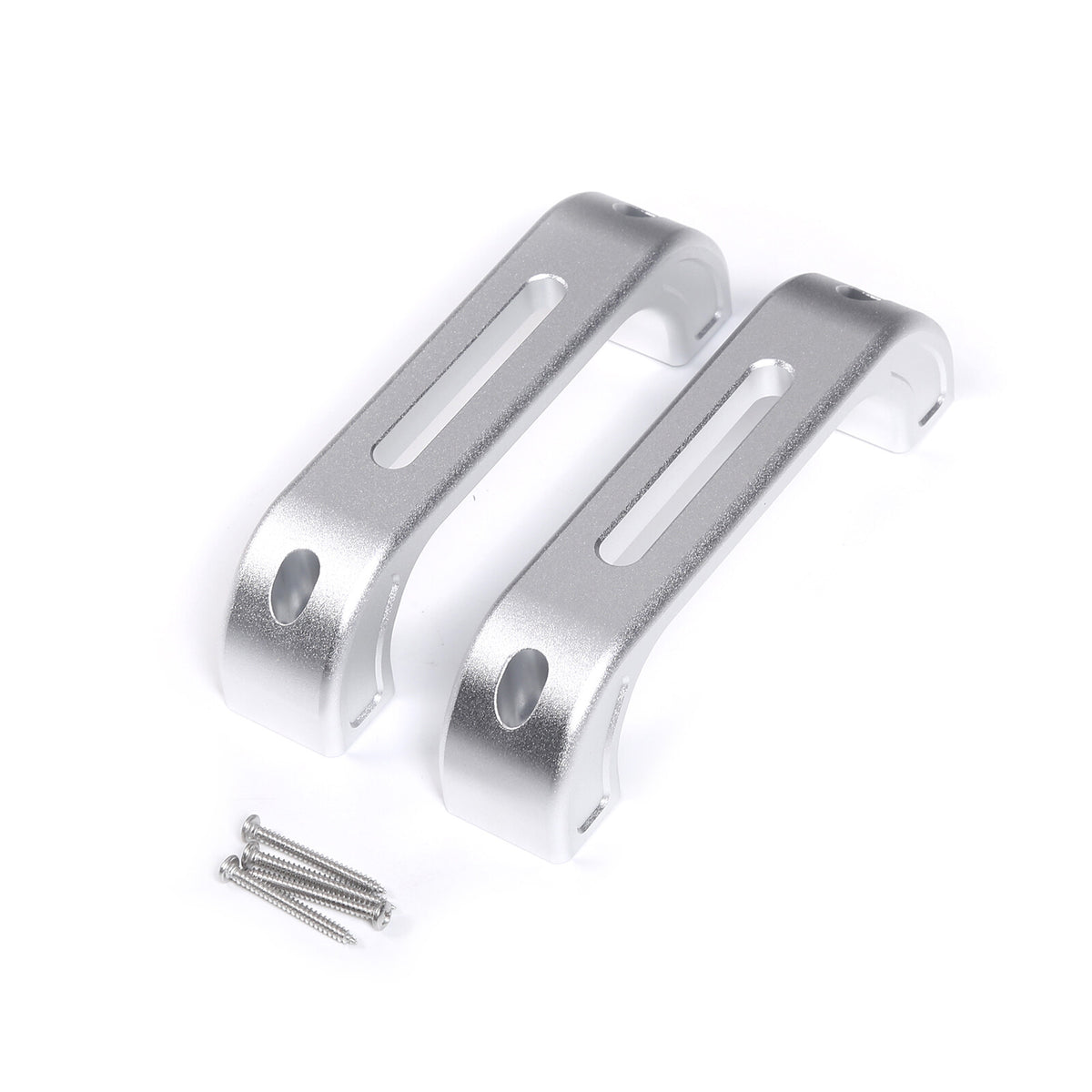 Silver Hollow Inner Door Handle Grab Handle Trim For Land Rover Defender 2004-18 18