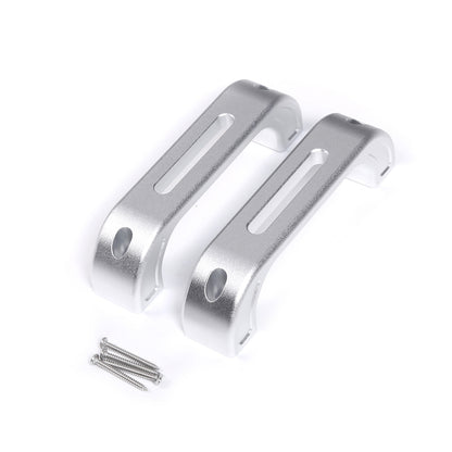 Silver Hollow Inner Door Handle Grab Handle Trim For Land Rover Defender 2004-18 18
