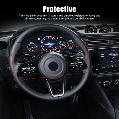 Real Carbon Fiber Steering Wheel Button Cover Trim For Nissan Z RZ34 400Z 2023+ 11