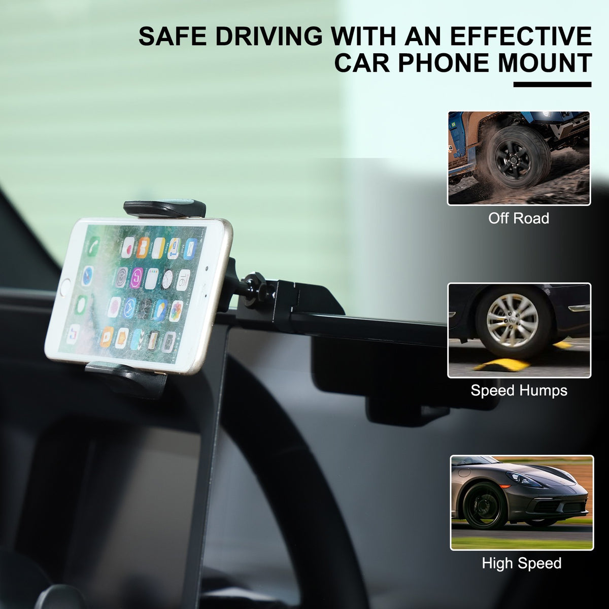 Navigation Screen Phone Mount Bracket For Toyota Land Cruiser LC250 Prado 2024+ 21