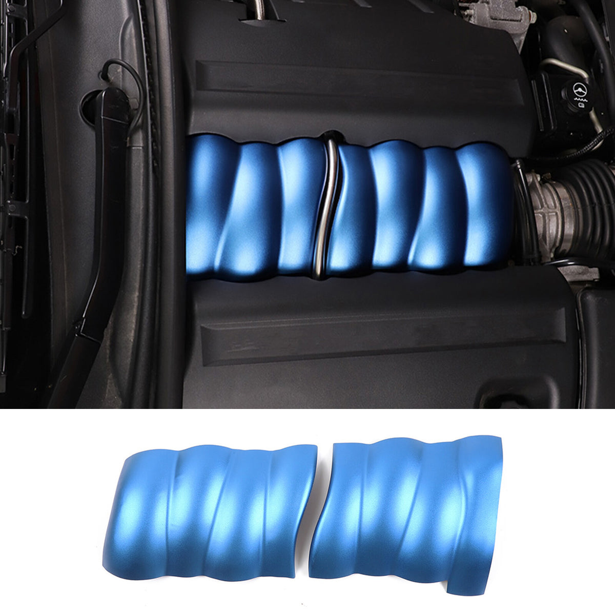 Blue Aluminum Alloy Intake Manifold Cover Engine Part For Corvette C6 2005-2013 1
